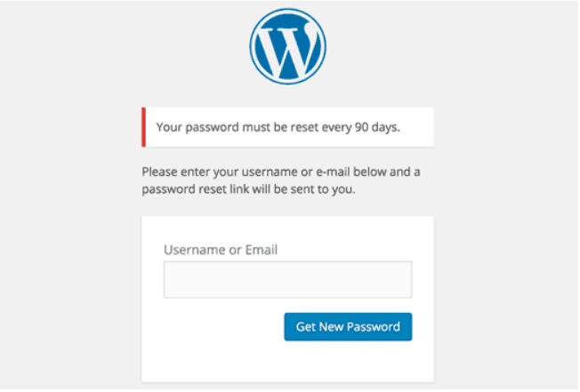ResetPasswordPage Reset Password Page - Change Passwords in WordPress
