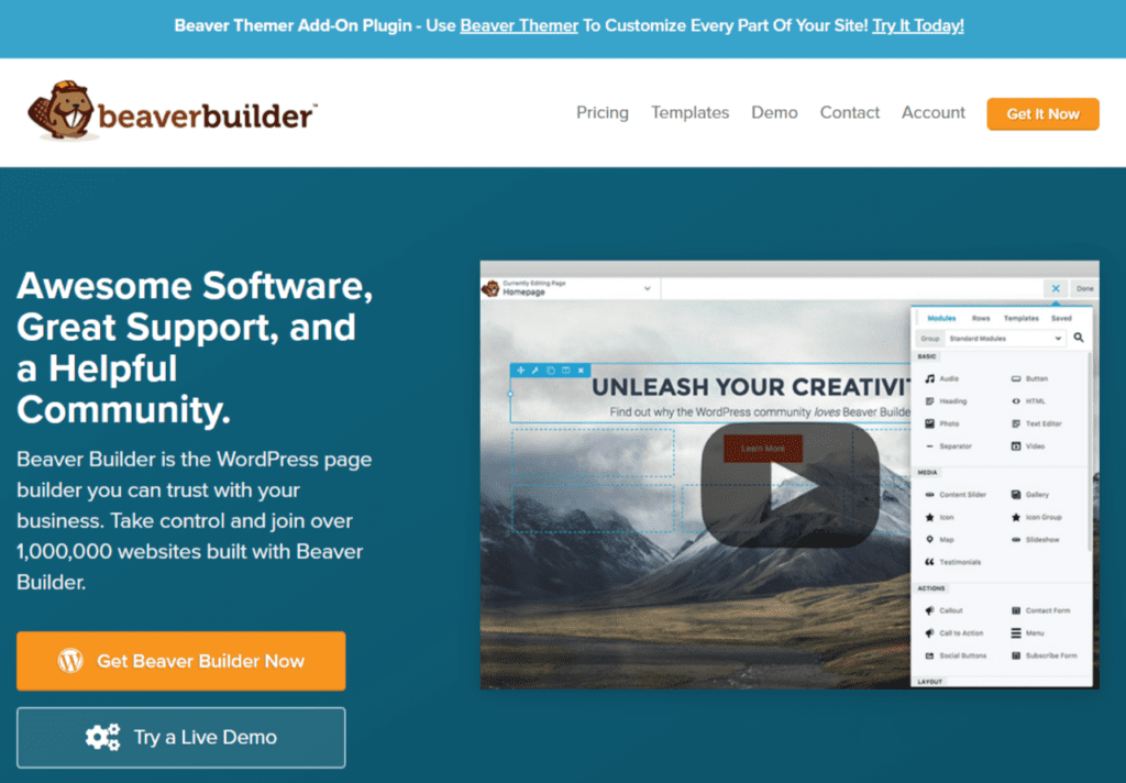 Beaver Builder - Best WordPress Website Builder Plugins