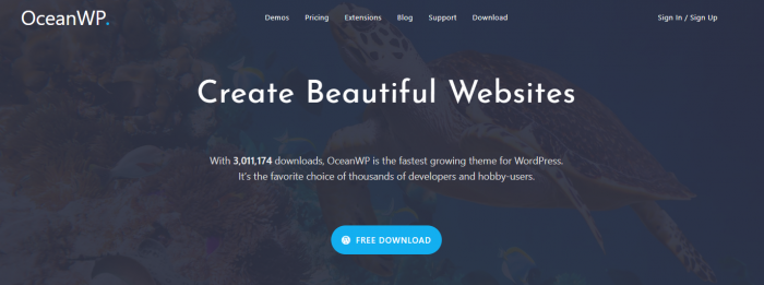 OceanWp WordPress Theme Image
