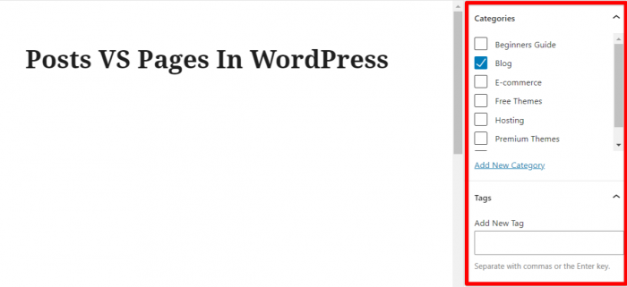 Posts vs Pages in WordPress